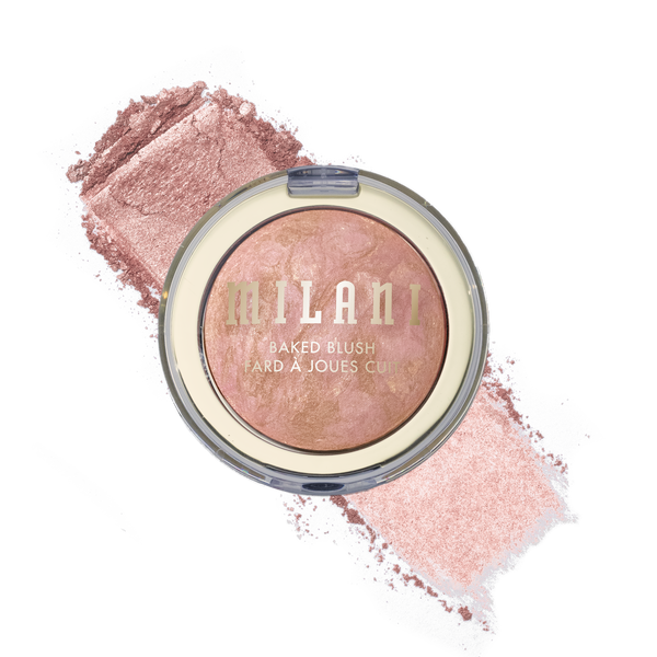 Milani baked blush in Dolce Pink