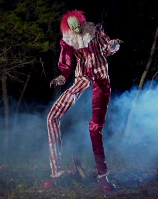 Spirit Halloween towering creepy clown animatronic