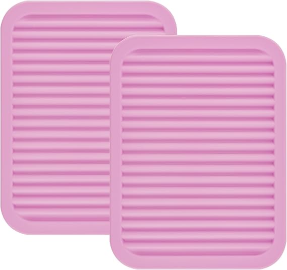 Pink Twelve-by-Nine Silicone Mat