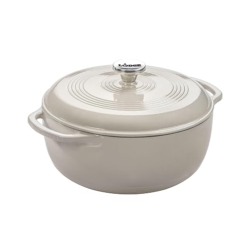Lodge Essential Enamel Cast Iron Dutch Oven, 6 Quart