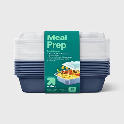 up&up 28 oz Meal Prep Containers, 10 Pack