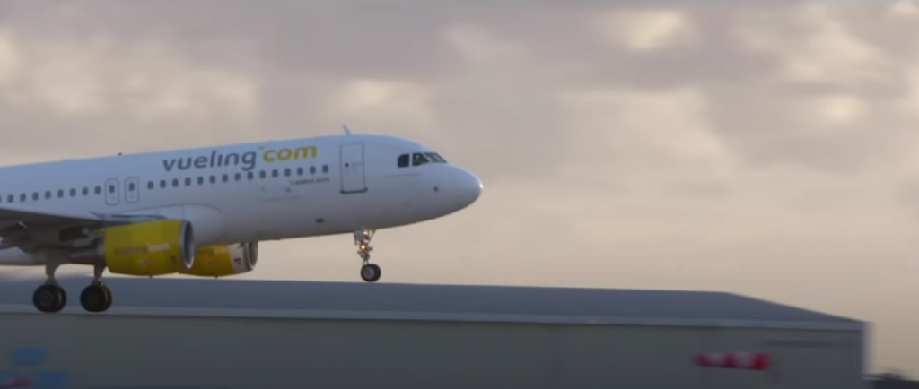 vueling airlines aircraft taking off