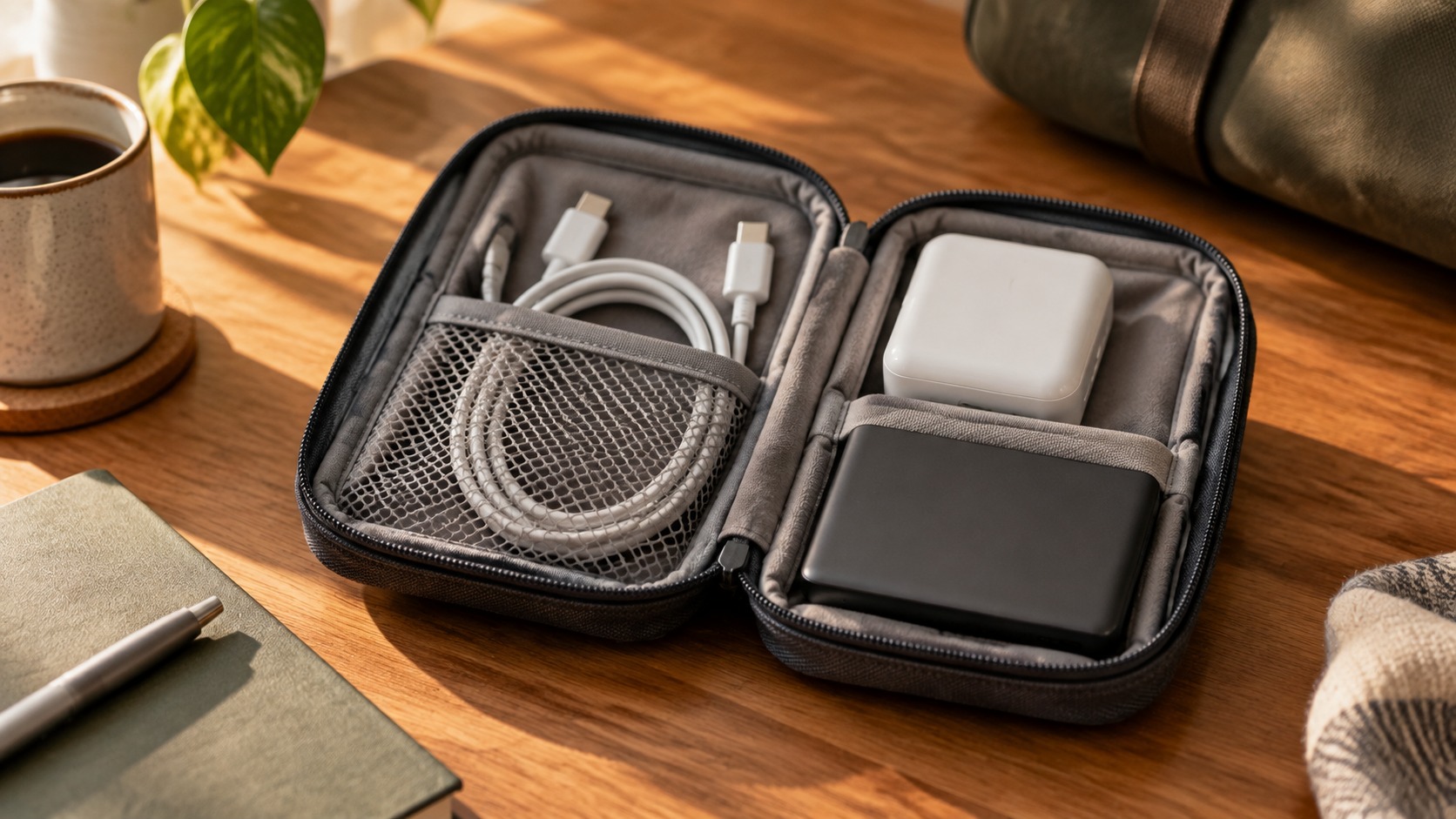 AI illustration of generic electronic accessories, not a listed product