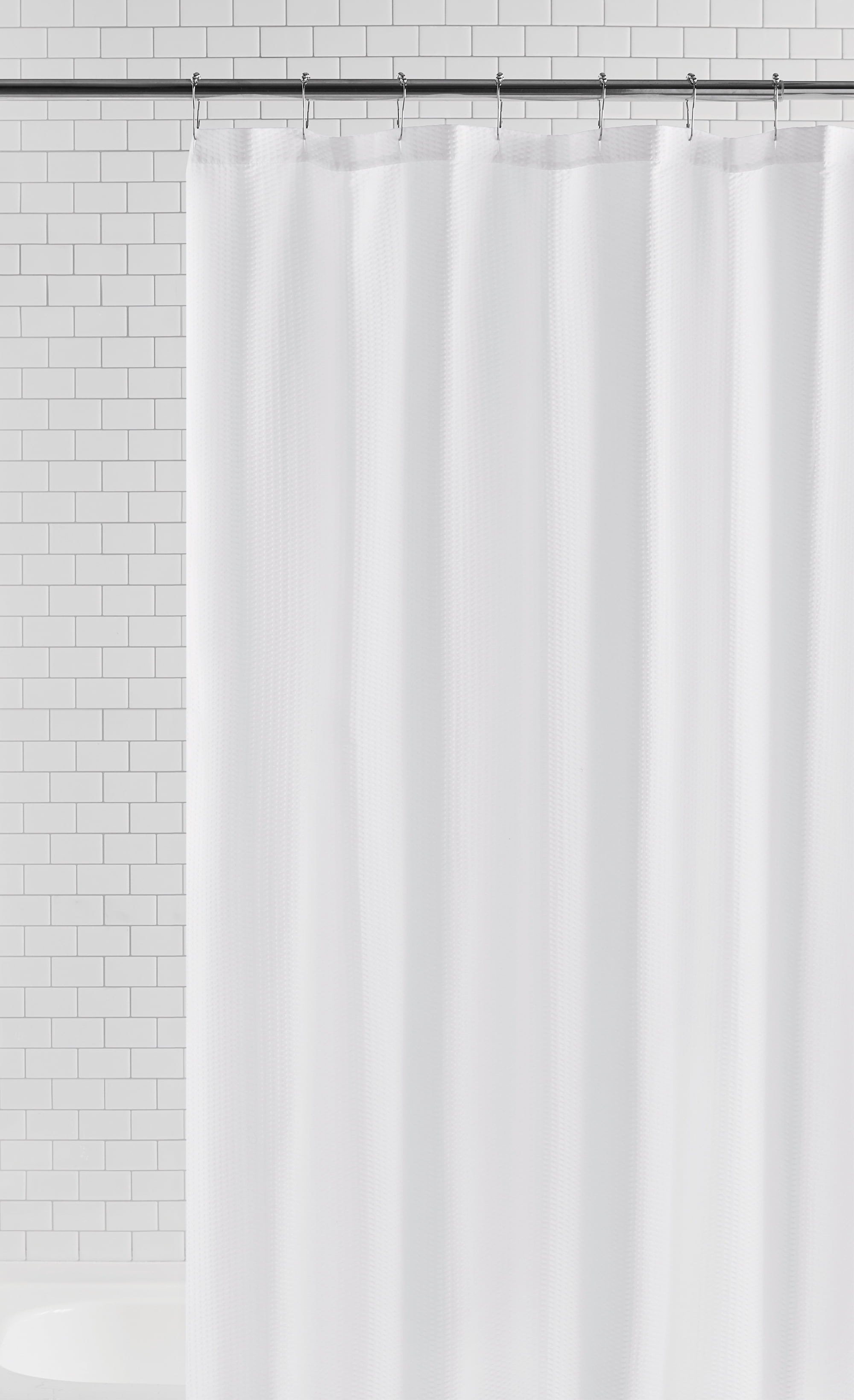 Mainstays Water Repellent Microfiber Shower Liner, 70x72