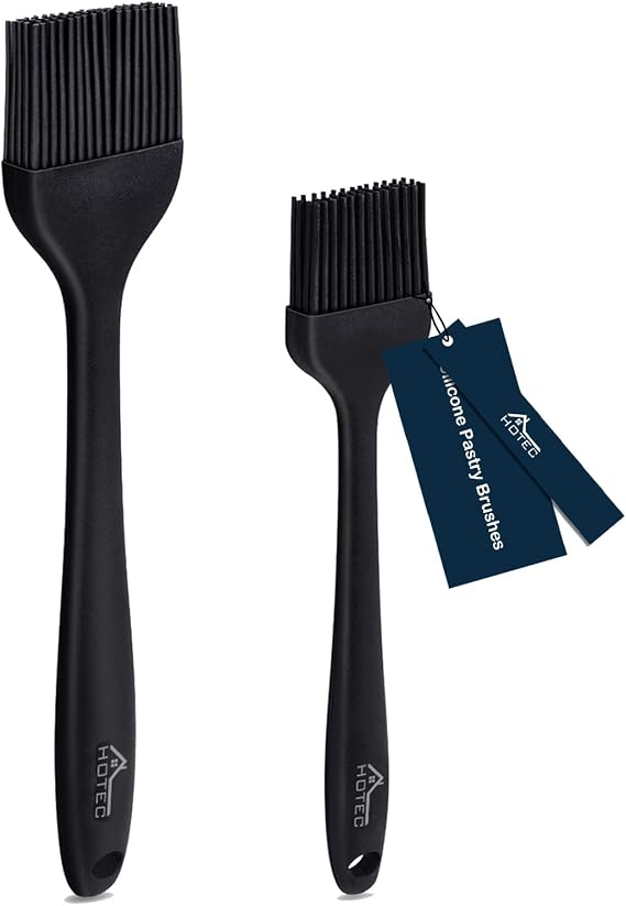 HOTEC Black Silicone Brush Pair
