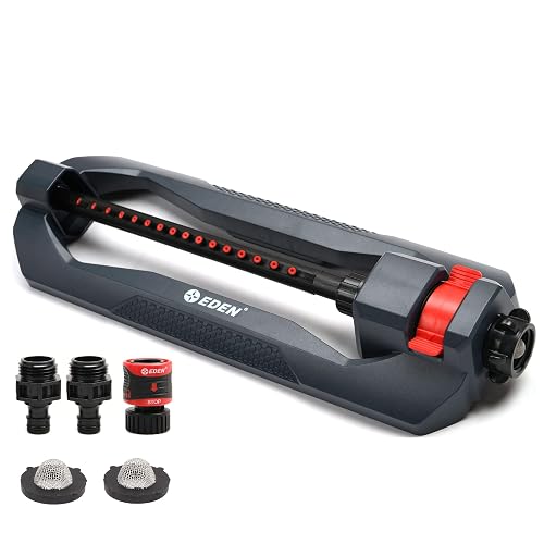 Eden 96213 Weighted Essential Oscillating Sprinkler, 3,600 sq ft
