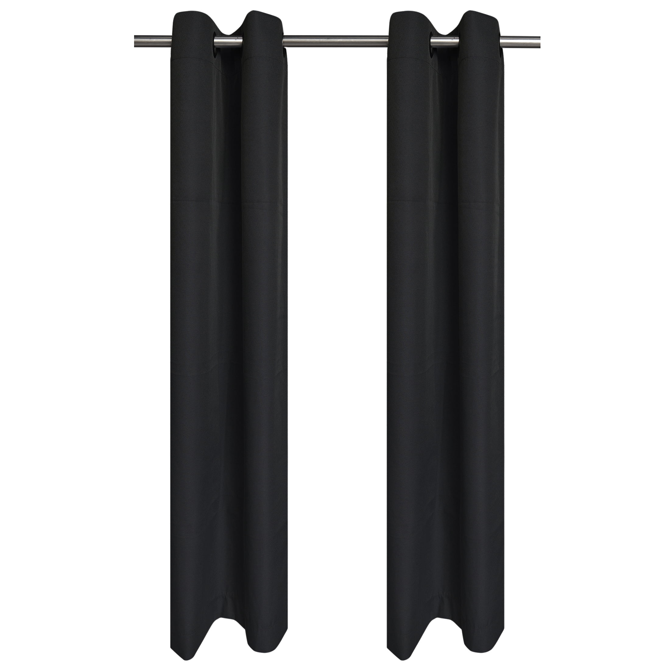 Mainstays Solid Blackout Grommet Curtain Panel Pair