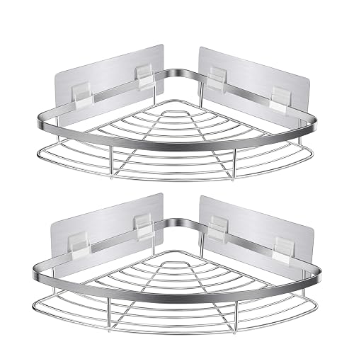 Adjustable Standing Corner Shower Shelf, 2 Pack