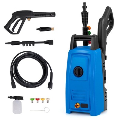 Costway Ironmax Electric Pressure Washer with Wheels and 5 Quick Connect Nozzles