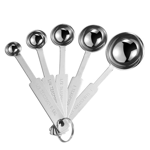 OstWony 5-Piece Stainless Measuring Spoons