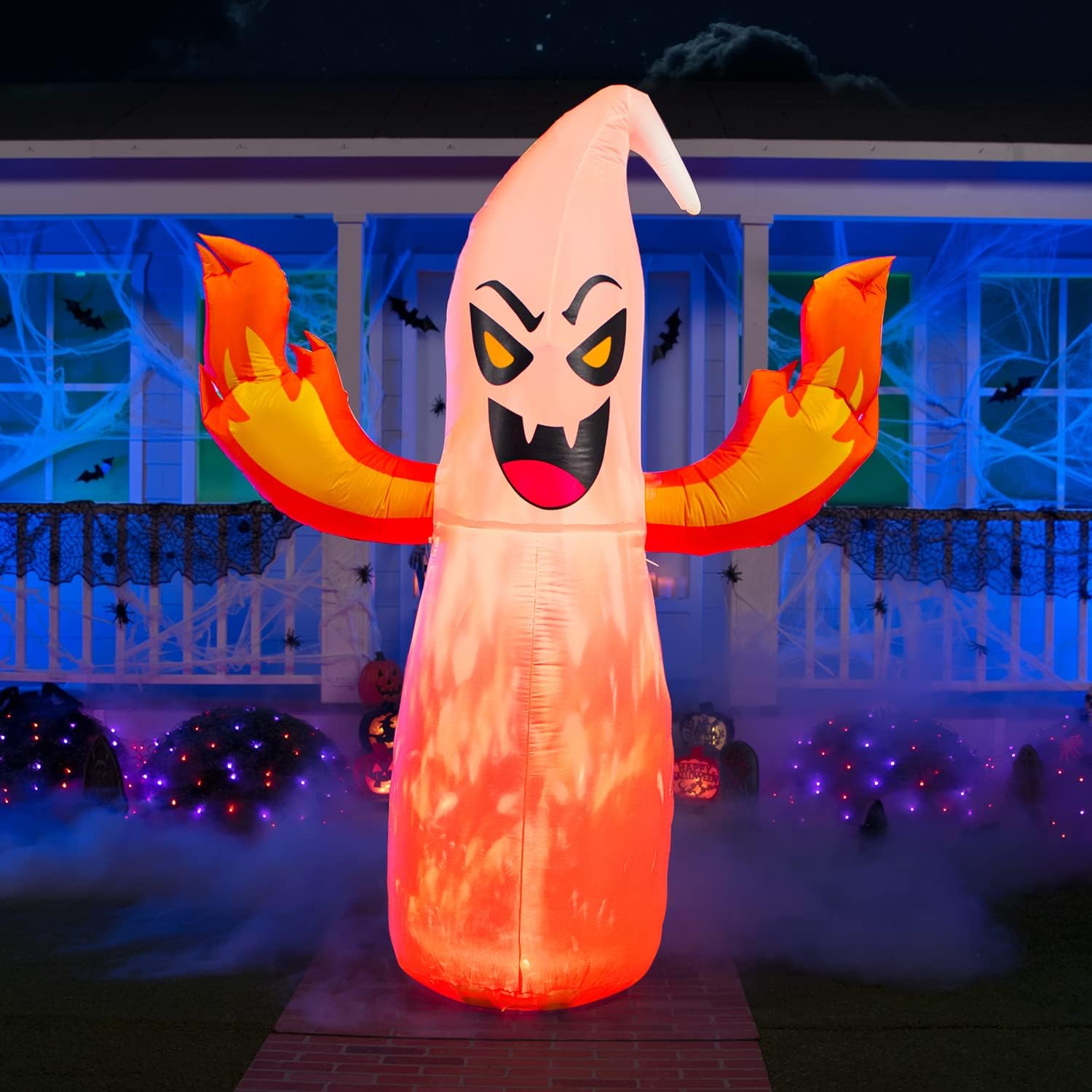 Joiedomi eight-foot inflatable ghost with blue swirling light