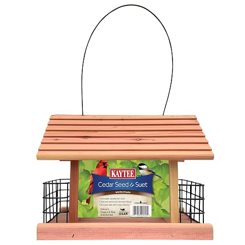 Kaytee Cedar Seed and Suet Feeder