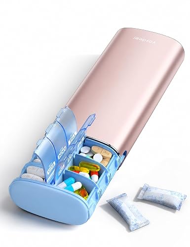 Vaydeer Metal 7 Day Travel Pill Organizer