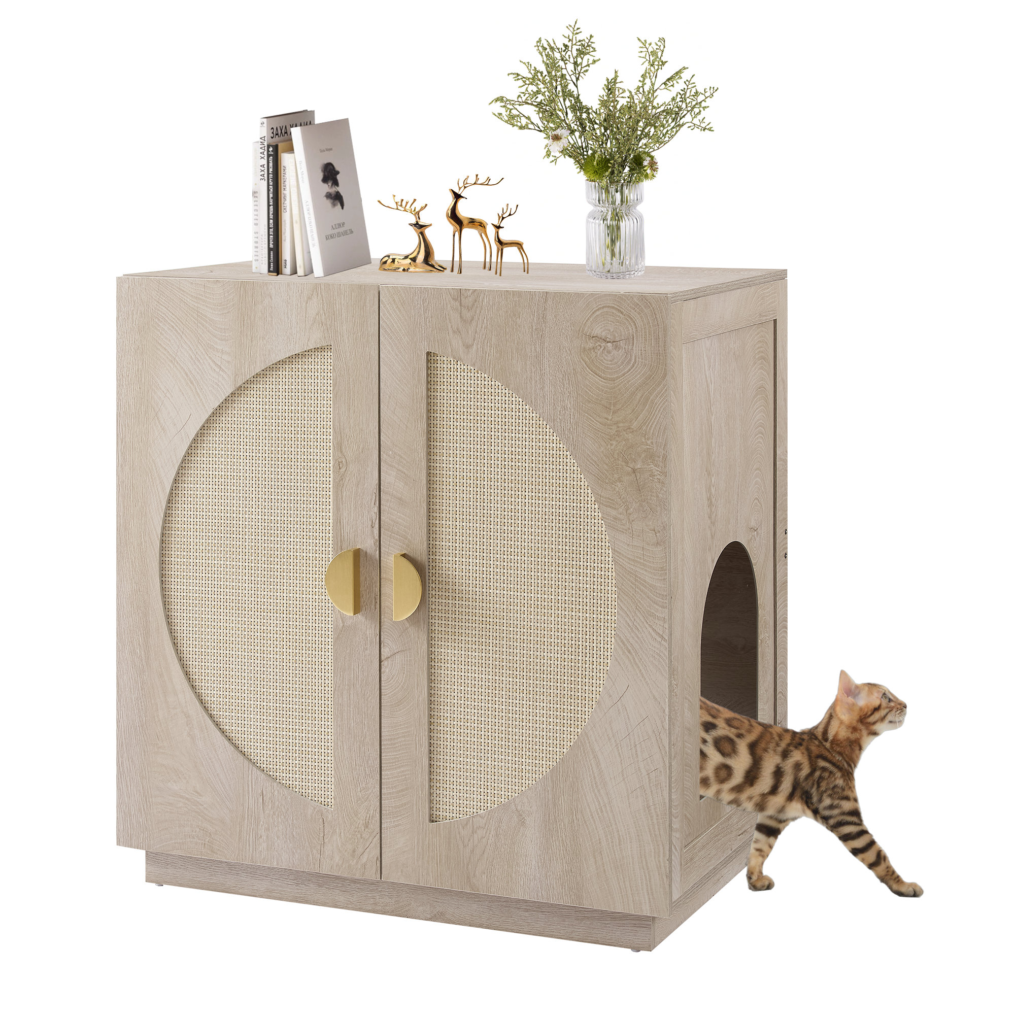 Modern Litter Box Enclosure Furniture