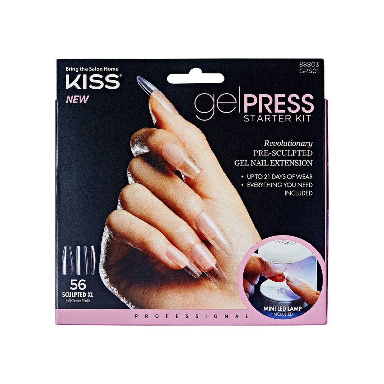 KISS GelPress professional gel nail starter kit