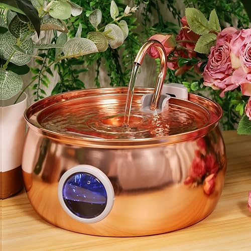 Tomxcute Stainless Steel Cat Water Fountain 4 L