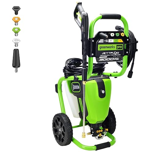 Greenworks 3000 PSI Brushless Electric Pressure Washer, 2.0 GPM Max