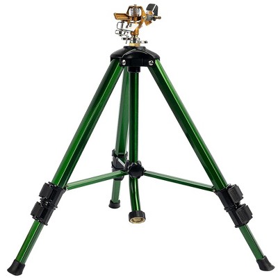 Dazzle Bright Impact Sprinkler on Tripod Base, Brass