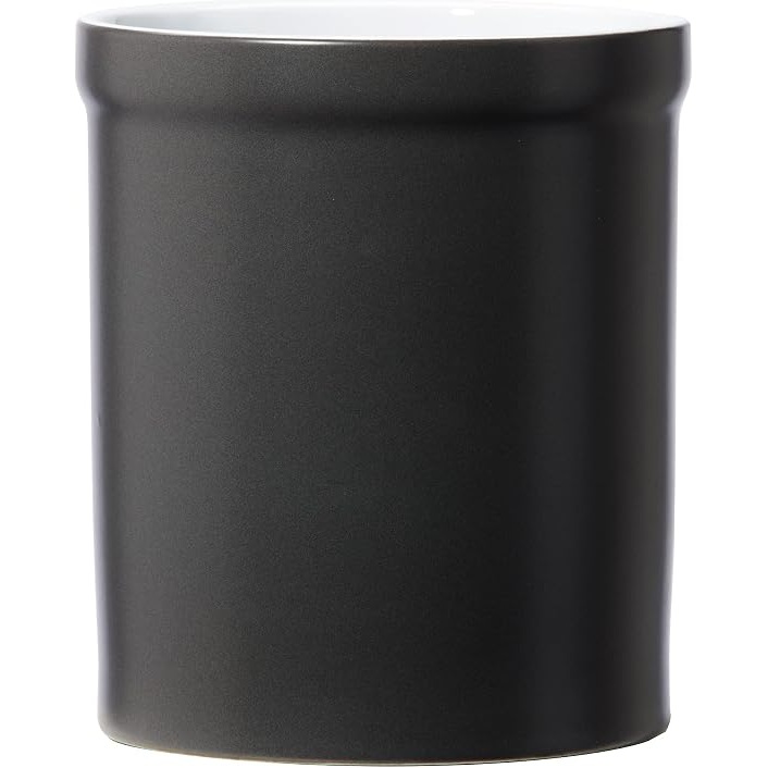 Oggi Black Ceramic Utensil Crock