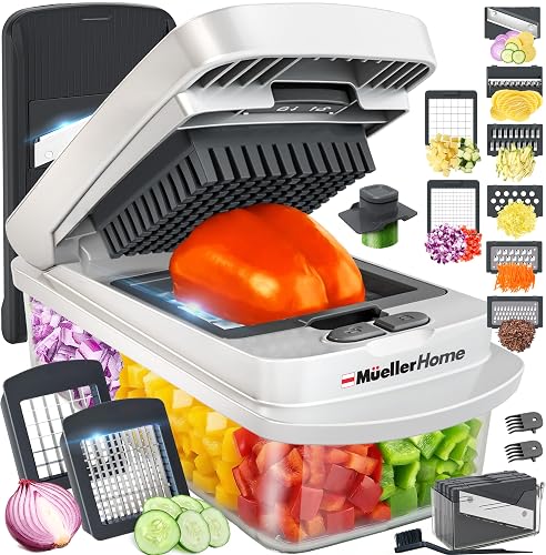 Mueller Pro Vegetable Chopper and Mandoline, 10-in-1