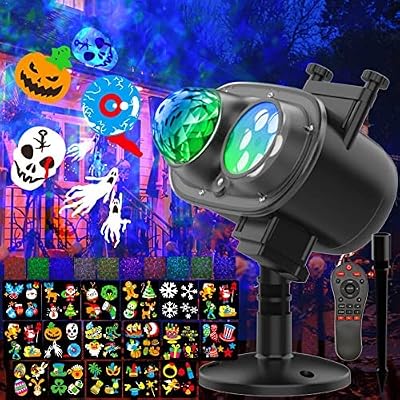 Yokgrass outdoor halloween projector light