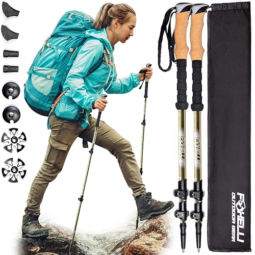 Foxelli Carbon Fiber Trekking Poles