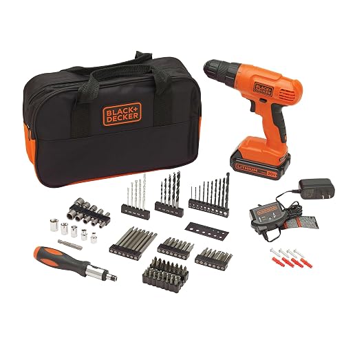 BLACK+DECKER 20V MAX POWERCONNECT Drill Kit, 100 pc