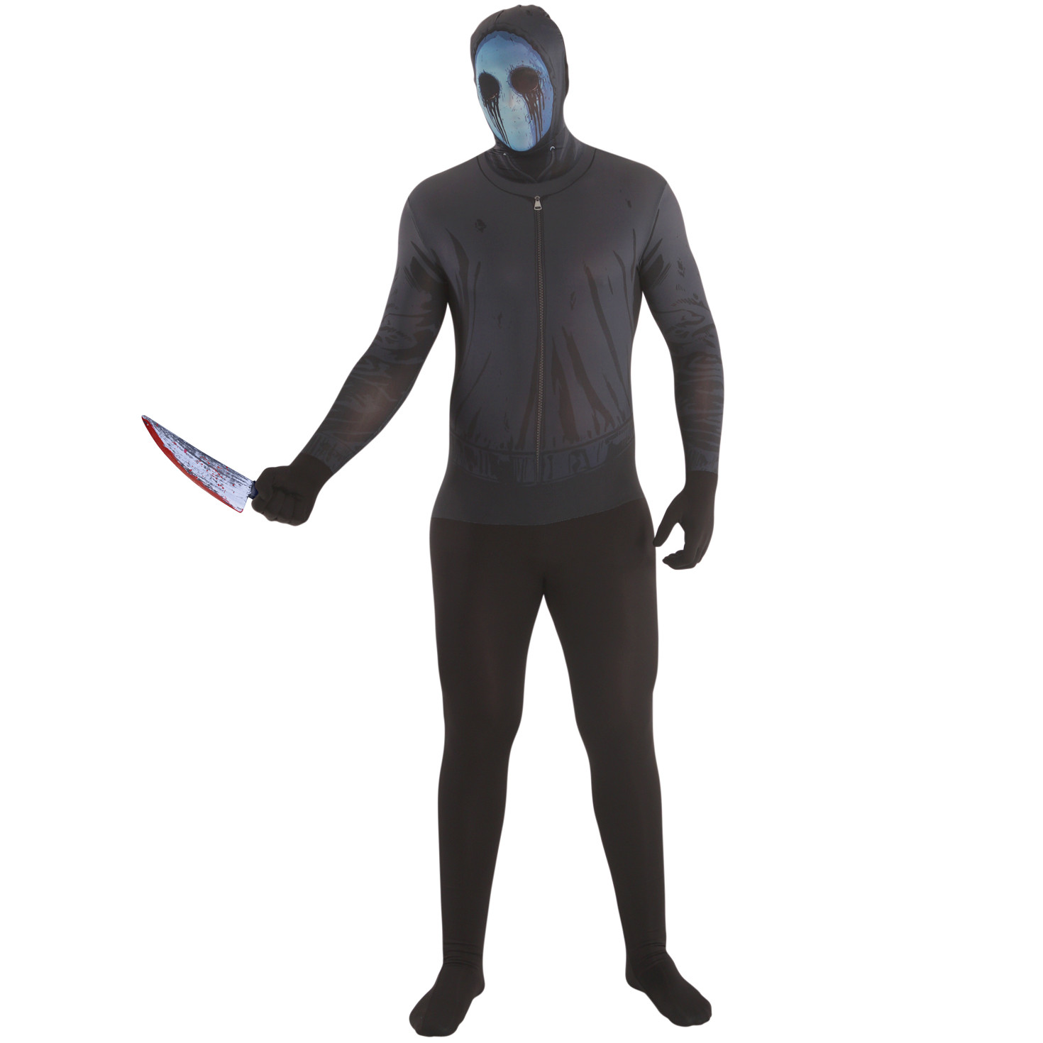 Jack-o'-lantern monster printed Morphsuit