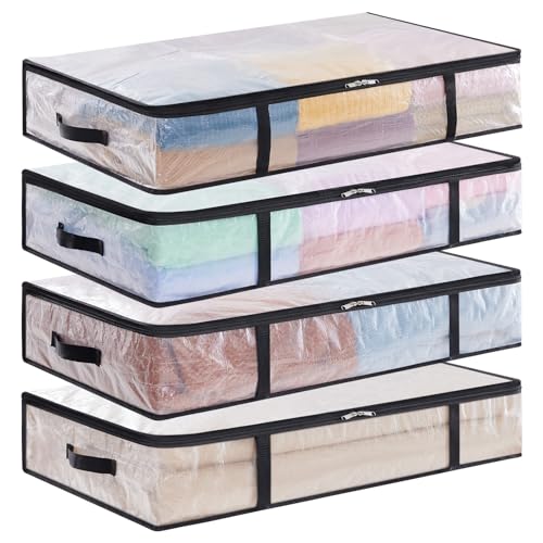 Lifewit 60L Under Bed Storage Bins 4-Pack