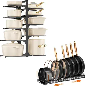MUDEELA Ten-Divider Expandable Rack