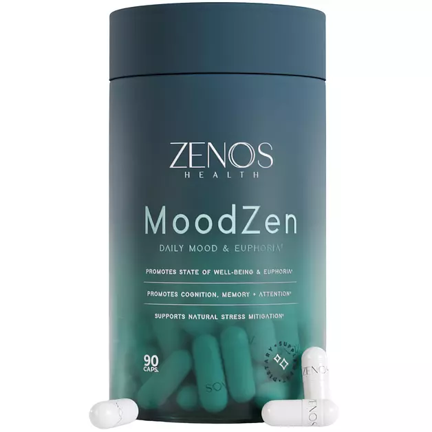 Zenos Health MoodZen Stress & Mood Support Supplement, 90 Capsules
