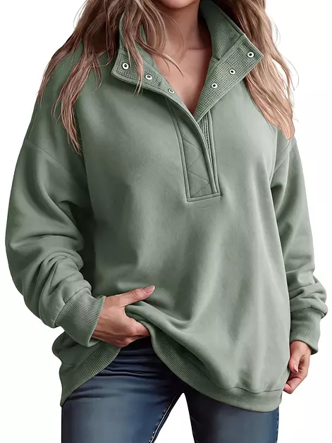 HDLTE Plus Size Fashion Sweatshirt For Women Fleece Pullover Oversized