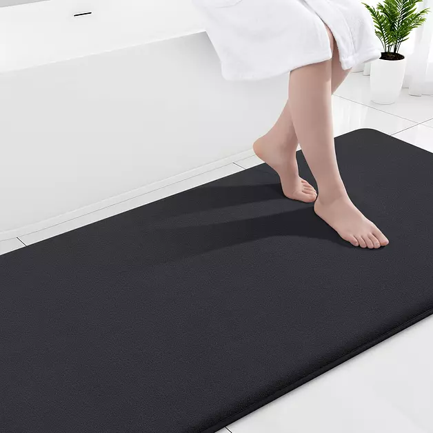 Smiry Memory Foam Bath Mat 59x24, Extra Soft and Absorbent Bathroom Rugs