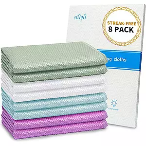 Siligli Nano Streak Free Miracle Cleaning Cloths