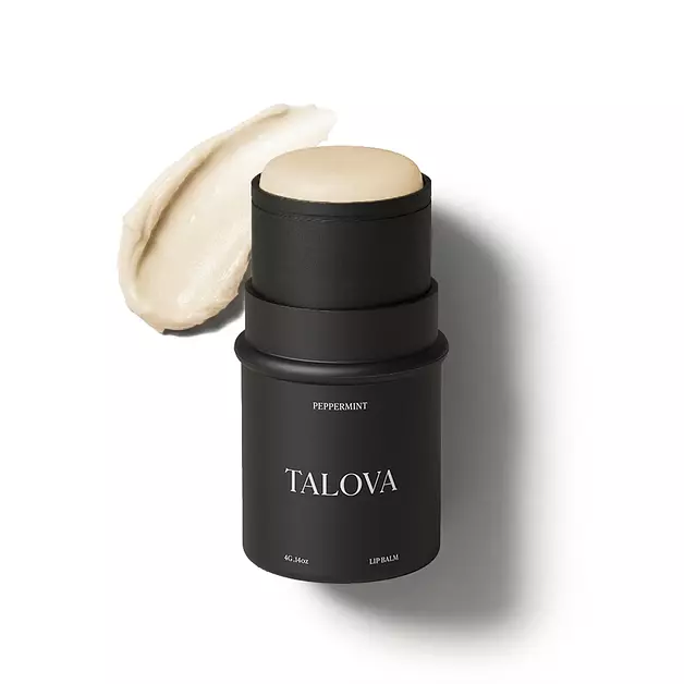 TALOVA Grass-Fed Tallow Lip Balm, Peppermint, Moisturizing