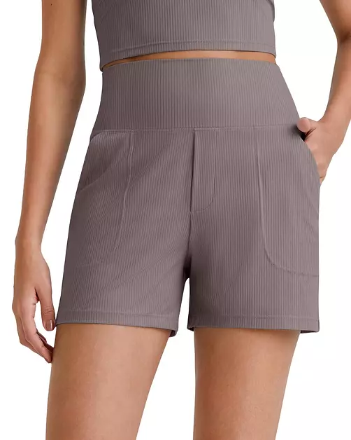 G4Free Shorts for Women Casual Running Athletic Summer Bermuda Shorts Woman Workout Lounge Work Short Trousers with Pockets(Taupe, S)
