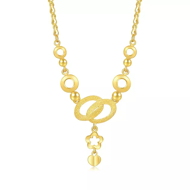 CHOW SANG SANG 999.9 24K Pure Gold Necklace Price-by-Weight 12.35g