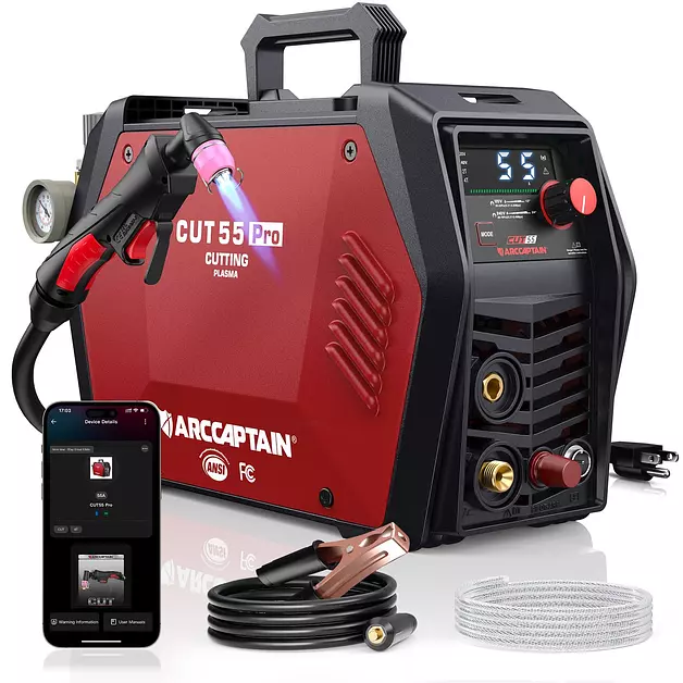 ARCCAPTAIN iControl CUT55 Pro Plasma Cutter Machine, 55Amp, 120V/240V