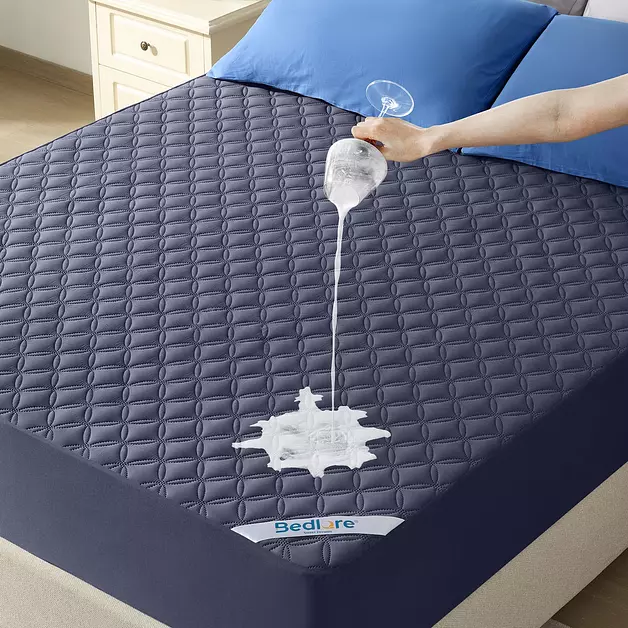 BEDLORE Waterproof King Size Mattress Protector, Deep Pocket Fit, Washable