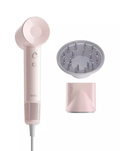 Laifen SE Lite High-Speed Ionic Hair Dryer with Diffuser, Pink
