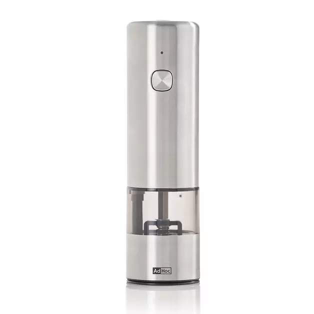 AdHoc i.Mill Electric Salt & Pepper Grinder, 6.7", Stainless Steel