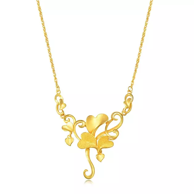CHOW SANG SANG 999.9 24K Pure Gold Necklace Price-by-Weight 13.84g