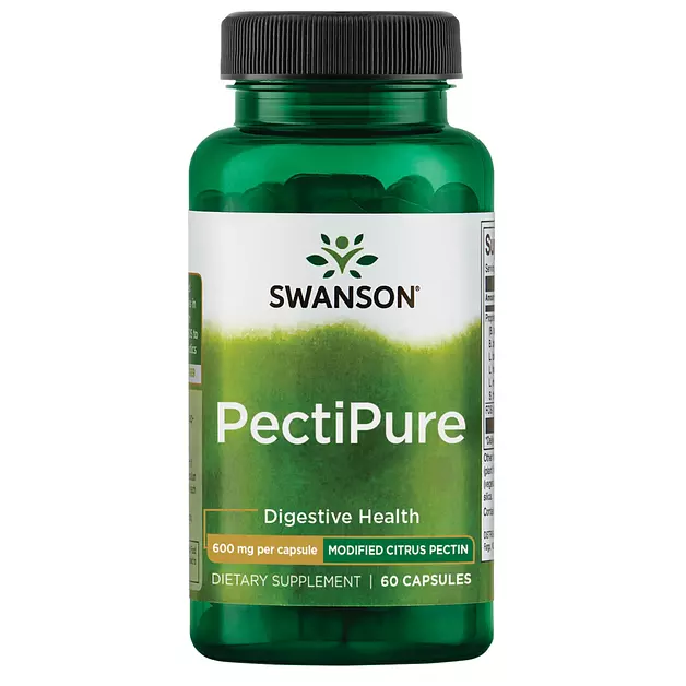 Swanson PectiPure Modified Citrus Pectin, 600 mg, 60 Capsules