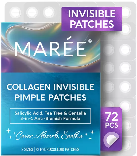 MAREE Invisible Pimple Patches - Clear Hydrocolloid Acne Patches
