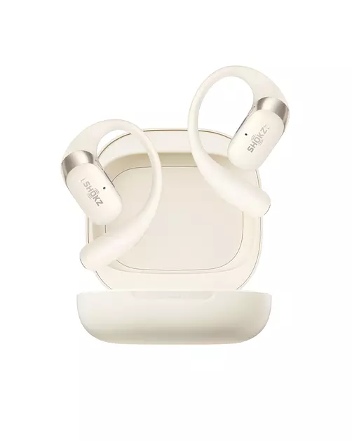 SHOKZ OpenFit 2 Open-Ear Earhook Bluetooth Earbuds, White,48H Playtime