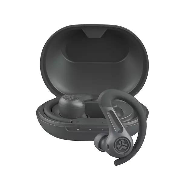 JLab JBuds Sport ANC 4 True Wireless Earbuds, Hybrid ANC, Bluetooth Multipoint, 2-Mic ENC Clear Calls, IP66 Sweatproof, Graphite