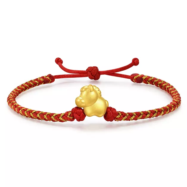 CHOW SANG SANG 999 Gold Chinese Gifting Collection Horse Bracelet for Women & Men 17cm 96319B