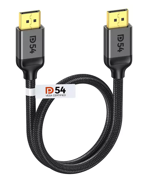 Silkland Short 16K DisplayPort Cable 2.1, [VESA Certified] DP Cord 1.6FT