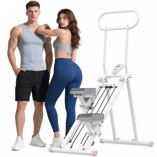 HXD-ERGO Stair Stepper for Home with Adjustable Handlebar for Full Body