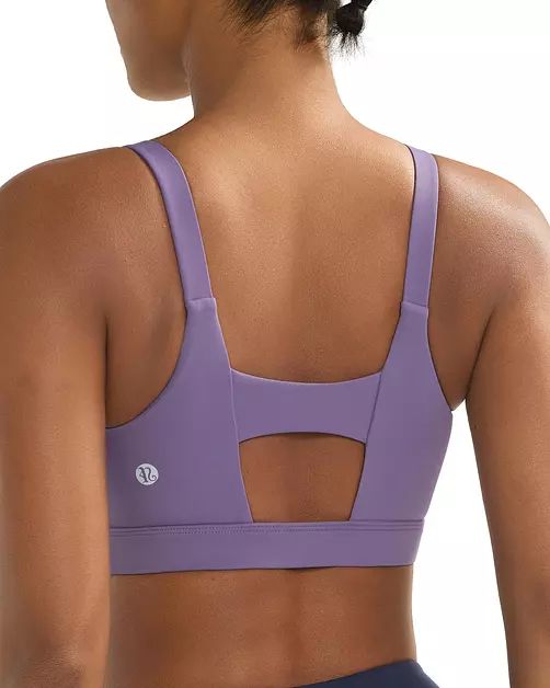 RUNNING GIRL Sports Bra for Women High Support, Molded Cup High Impact Sports Bras for Women Large Bust(3050_Dusty Lavender_XL)